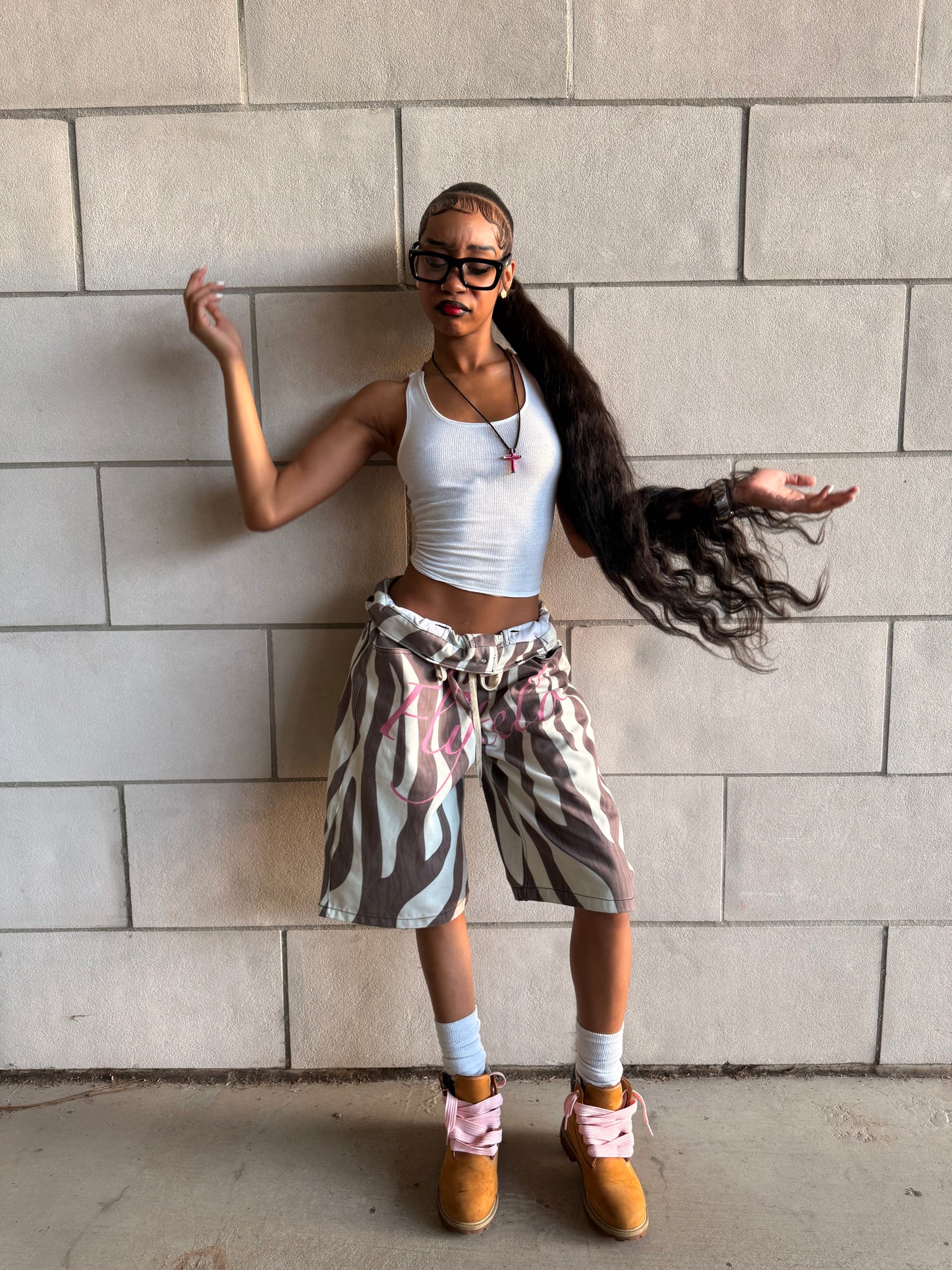 “FS” EXOTIC PRINT JORTS